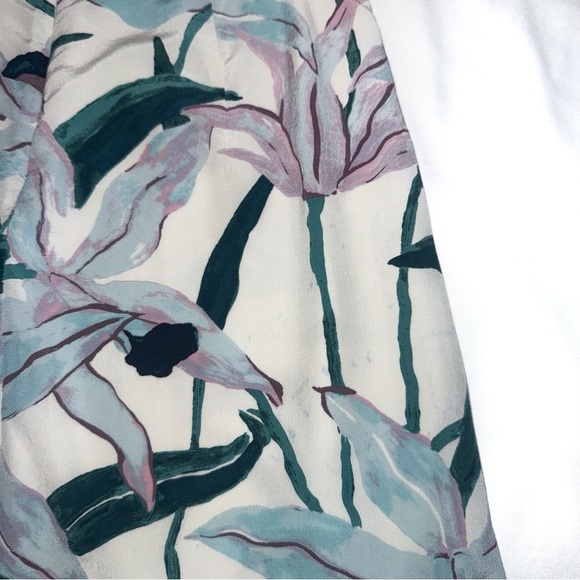 Tory Burch Louisa Silk Printed Ruffle Skirt in Ivory Desert Bloom size 4 - Picture 10 of 16